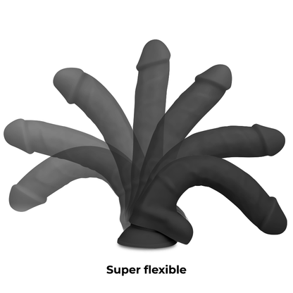 COCK MILLER - DILDO REALISTICO IN SILICONE DENSITÀ ARTICOLABILE NERO 18 CM